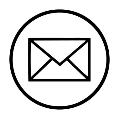 zarf vektör çember çizgisi