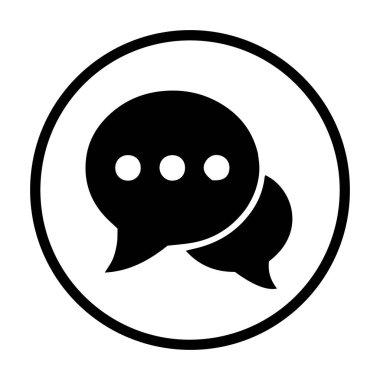 Simge sohbet hattı çember vektörleri simgesi