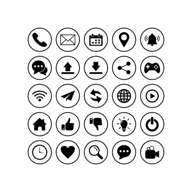 Basit simge uygulama seti simgesi