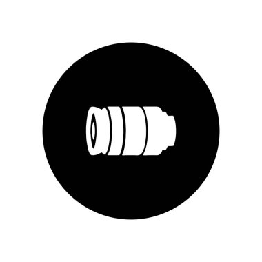 kamera lensi simgesi veya tek renkli resimleme