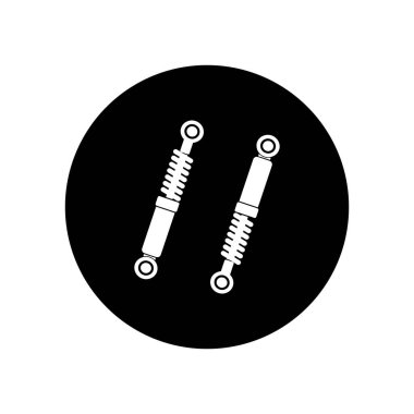 motosiklet şoku emici vektör simgesi