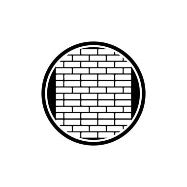 Tuğla mala simgesi vektör illüstrasyonu