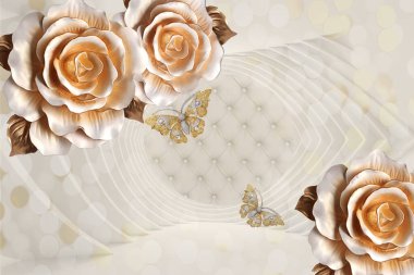 3d Yüksek Dekorasyon Arka Plan Duvar Kağıdı