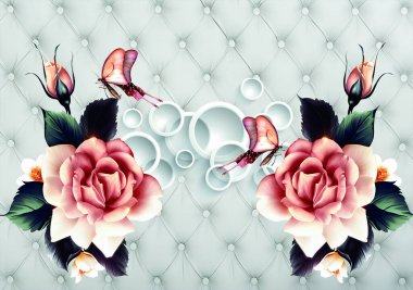 3d Yüksek Dekorasyon Arka Plan Duvar Kağıdı