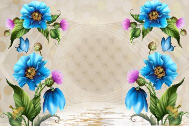 3d Yüksek Dekorasyon Arka Plan Duvar Kağıdı