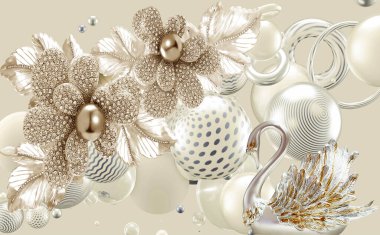 3d Yüksek Dekorasyon Arka Plan Duvar Kağıdı