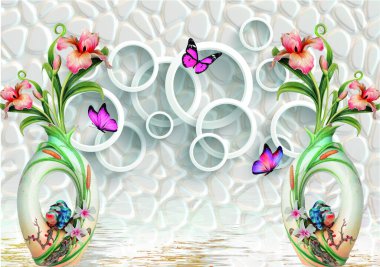 3D High Decoration Background Wallpaper clipart