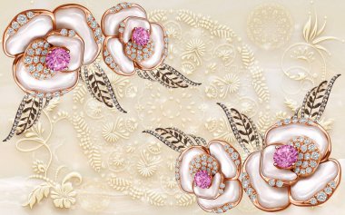 3d Yüksek Dekorasyon Arka Plan Duvar Kağıdı