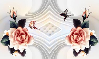 3d Yüksek Dekorasyon Arka Plan Duvar Kağıdı