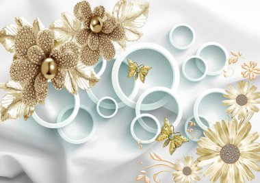 3d Yüksek Dekorasyon Arka Plan Duvar Kağıdı