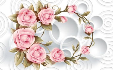 3d Yüksek Dekorasyon Arka Plan Duvar Kağıdı