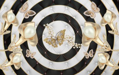 3d Yüksek Dekorasyon Arka Plan Duvar Kağıdı