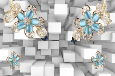 3d Yüksek Dekorasyon Arka Plan Duvar Kağıdı