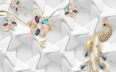 3d Yüksek Dekorasyon Arka Plan Duvar Kağıdı