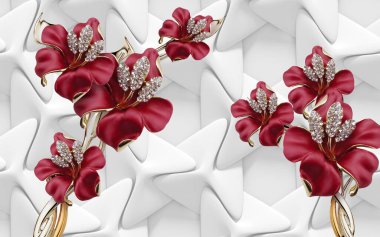 3d Yüksek Dekorasyon Arka Plan Duvar Kağıdı