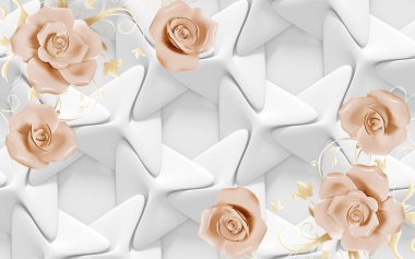 3d Yüksek Dekorasyon Arka Plan Duvar Kağıdı