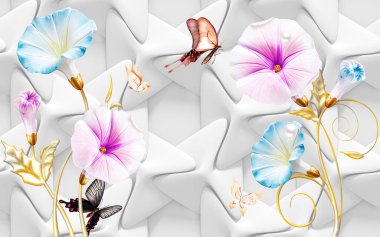 3d Yüksek Dekorasyon Arka Plan Duvar Kağıdı