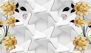 3d Yüksek Dekorasyon Arka Plan Duvar Kağıdı