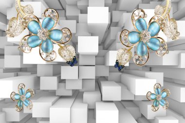 3d Yüksek Dekorasyon Arka Plan Duvar Kağıdı