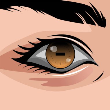 Naruto anime göz vektörü