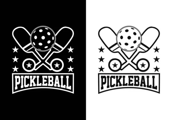 Pickleball Svg Shirt Design Funny Pickleball Shirt Design Pickleball Shirt — Stock Vector