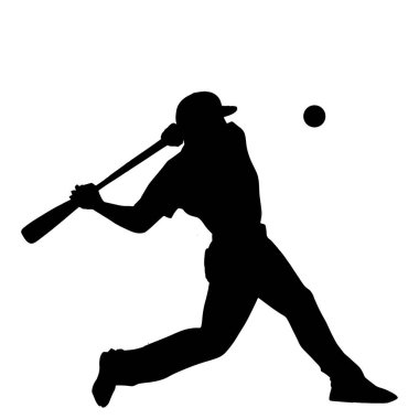 Beyzbol vektör siluet şablonları. play, baseball vektörü, top, turnuva, logo, oyuncu, oyun alanı