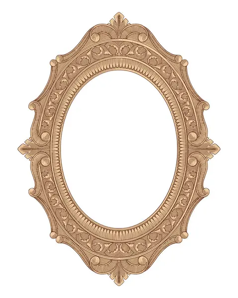 Antika çerçeve çizimi, klasik oyma çizimi