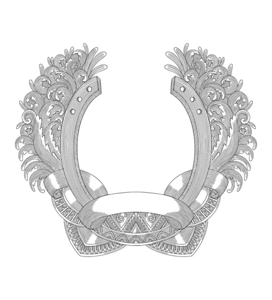 Antika çerçeve vintage oyma vektör çizimi