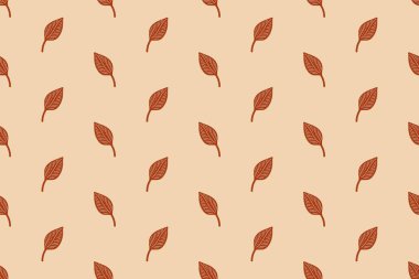 Yaprak motifli desen tasarımı