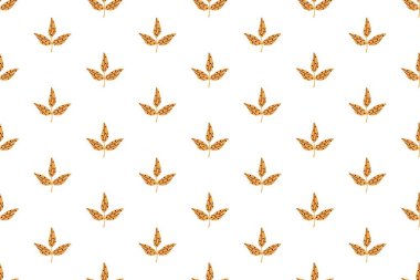 Yaprak motifli desen tasarımı