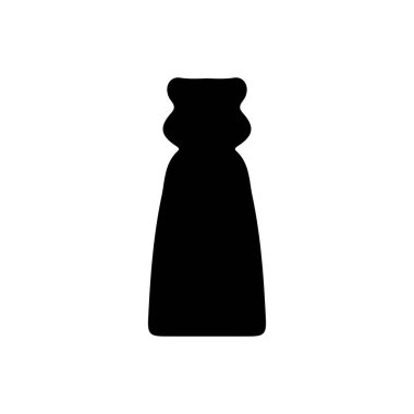 Yapılandırma şişesi siluet simgesi tasarımı