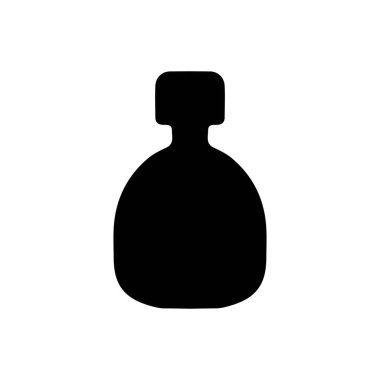 Yapılandırma şişesi siluet simgesi tasarımı