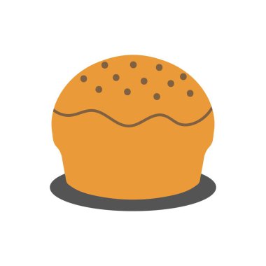 Ekmek simgesi tasarımı. Yiyecek vektörü