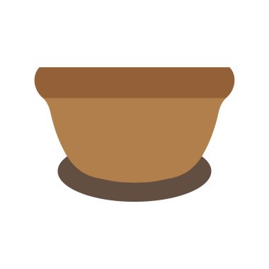 Basit bir kase ikonu. Tablo takımı düz tasarımı