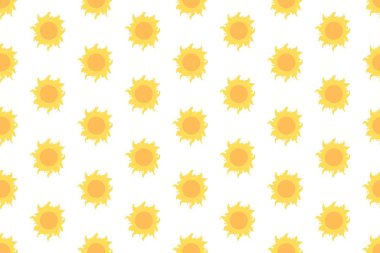 Dekoratif güneş pürüzsüz desen tasarımı
