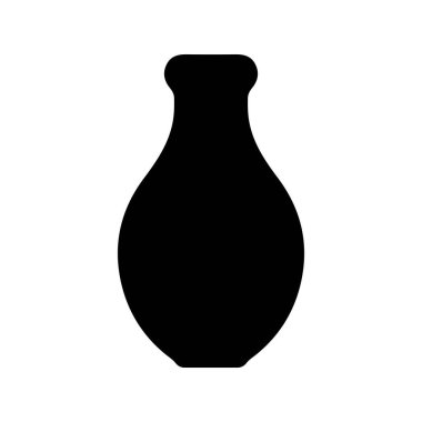 Vazo simgesi ayarlandı. Çömlek vektörü