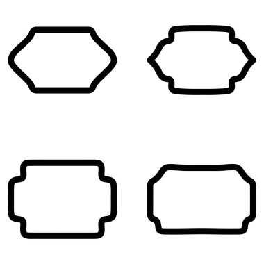 Taslak etiket çerçeve simgesi