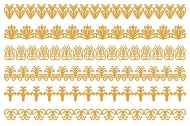 Dekoratif sınır tasarımı seti