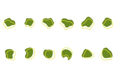 Basit küme soyut şekil tasarımı