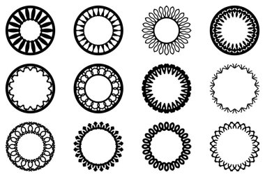 Dekoratif süs çerçeve dizaynı