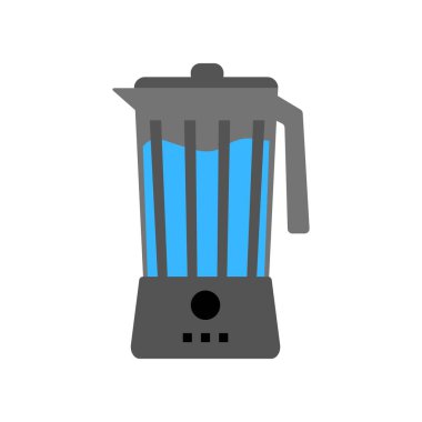 Electronic blender illustration. Cooking ware design clipart