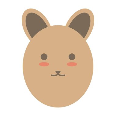 Basit kedi yüz tasarımı çizimi