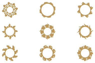 Dekoratif süs çerçeve dizaynı