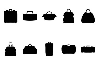 Basit seyahat çantası illüstrasyon dizaynı