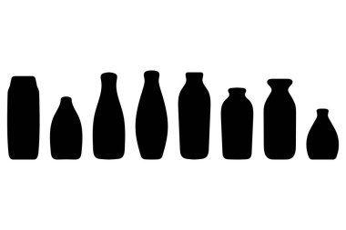 Basit çok amaçlı ambalaj şişesi tasarımı seti