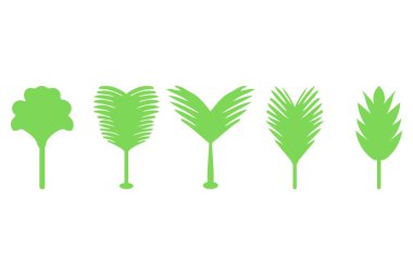 Dekoratif çiçek ikonu seti. Doğa tasarımı