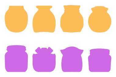 Basit kavanoz illüstrasyon dizaynı