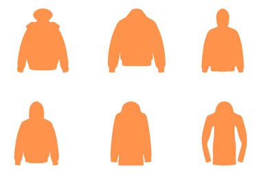 Simple jacket illustration design set clipart