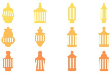 İslami fener tasarımı seti