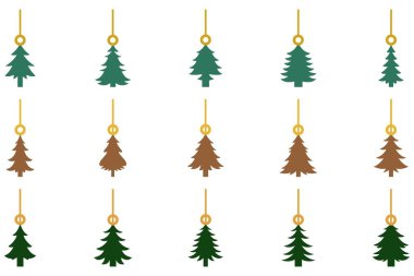 Asılı Noel Ağacı Süsleme Seti